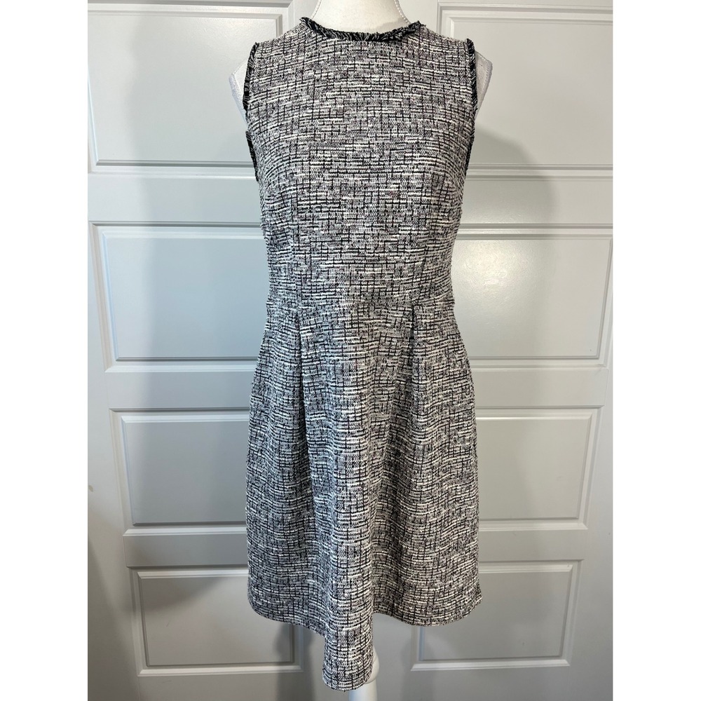 LOFT Women's Dress Size 6 Sleeveless Tweed Career Party w/ Pockets